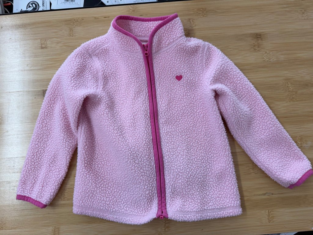 OshKosh Sherpa Fleece Zip-Up – 3 | Pink - Nest and Sprout-Consignment