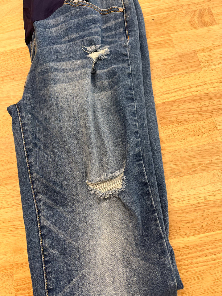 Pink Blush Size 30 Distressed Denim Maternity Jeans