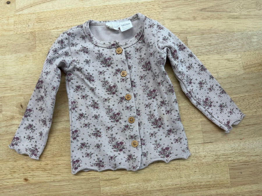 Jamie Kay Cardigan – 000 | Lilac Floral Button - Up - Nest and Sprout - Consignment