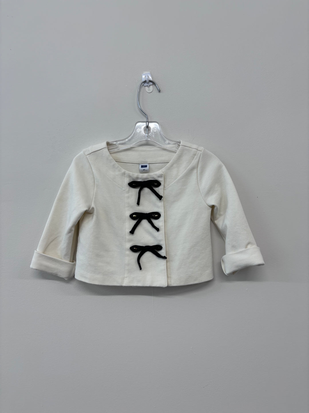 Janie & Jack Size 2T Cream Top with Bows| mark