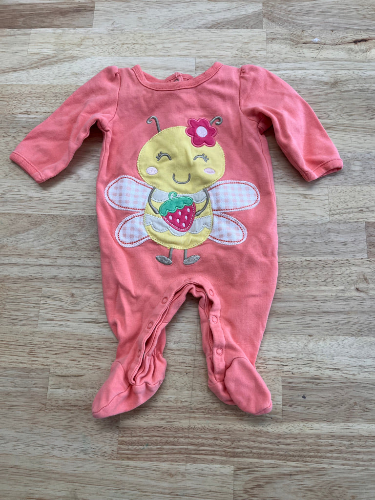 Koala Baby NB Footed Romper – Bee Print