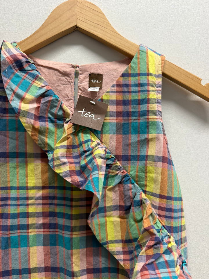 Tea Collection Gingham – 10 | Yellow Orange Green | NWT