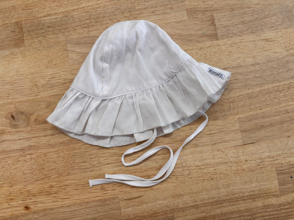 Badgley Mischka 6-9M Sunhat - White Lightweight