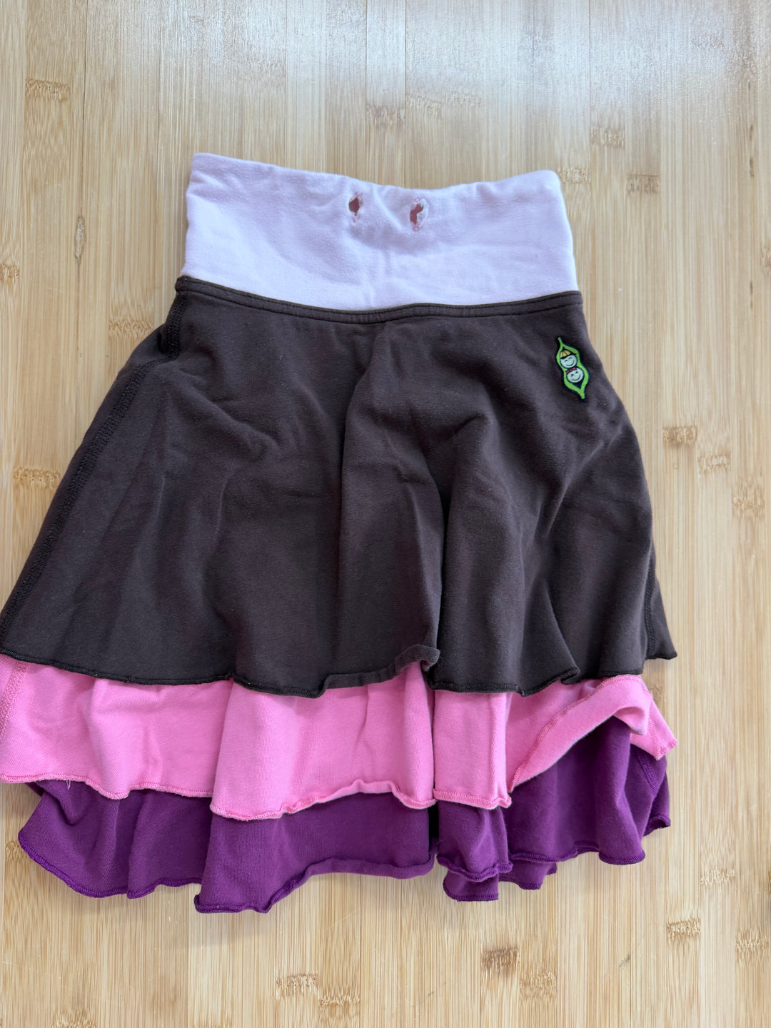 Peekaboo Beans Skirt – 2 | Brown, Pink and Burgundy