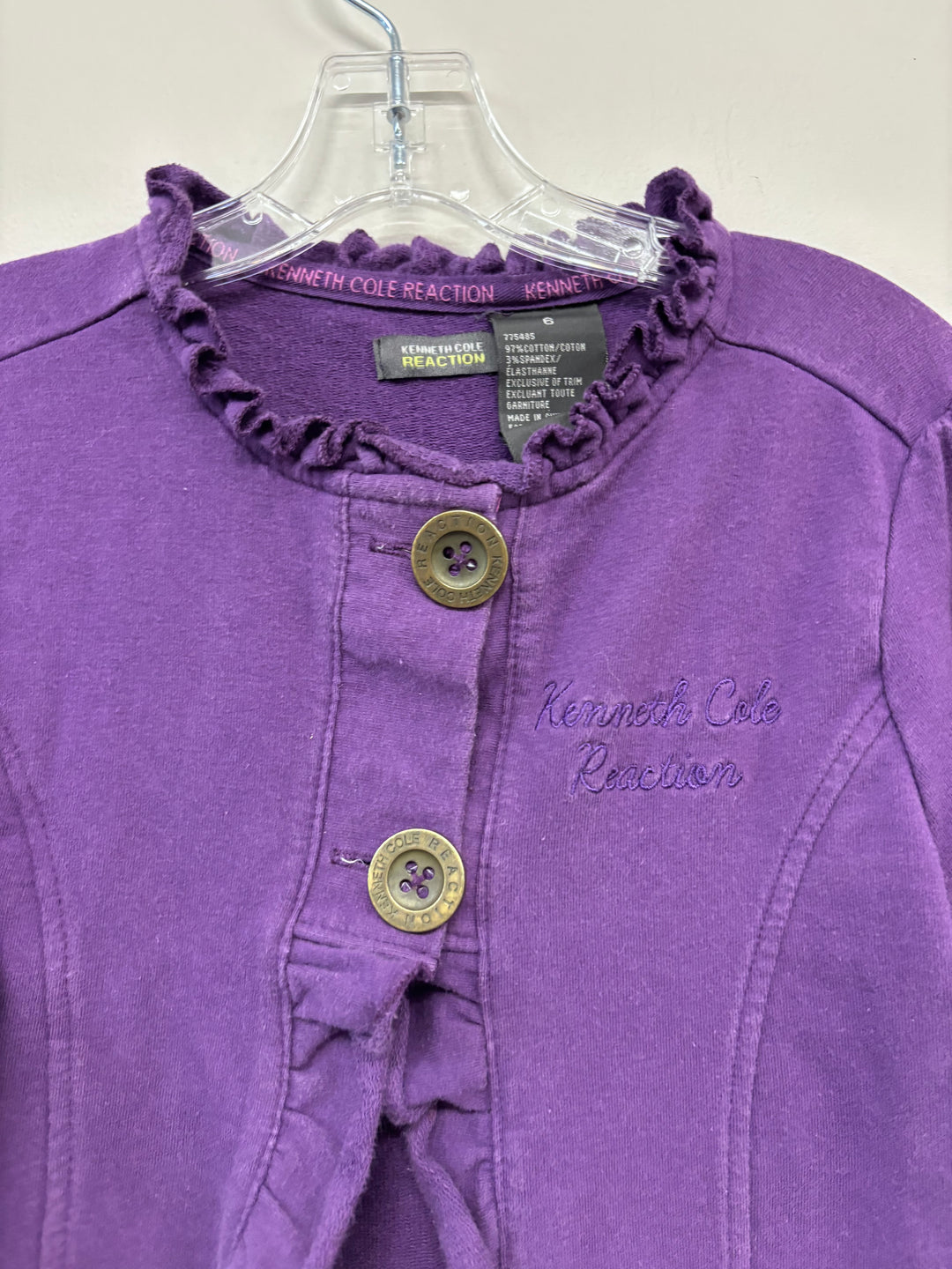 Kenneth Cole Cardigan, Kids 6 Purple