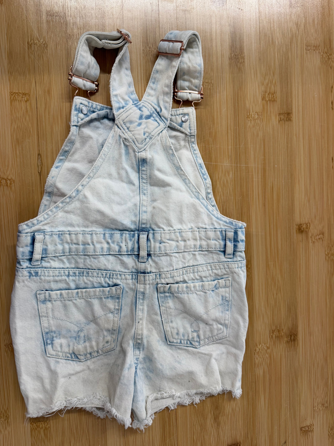 George Shorts – 5 | Distressed Bleached Denim | Rose Gold Hardware