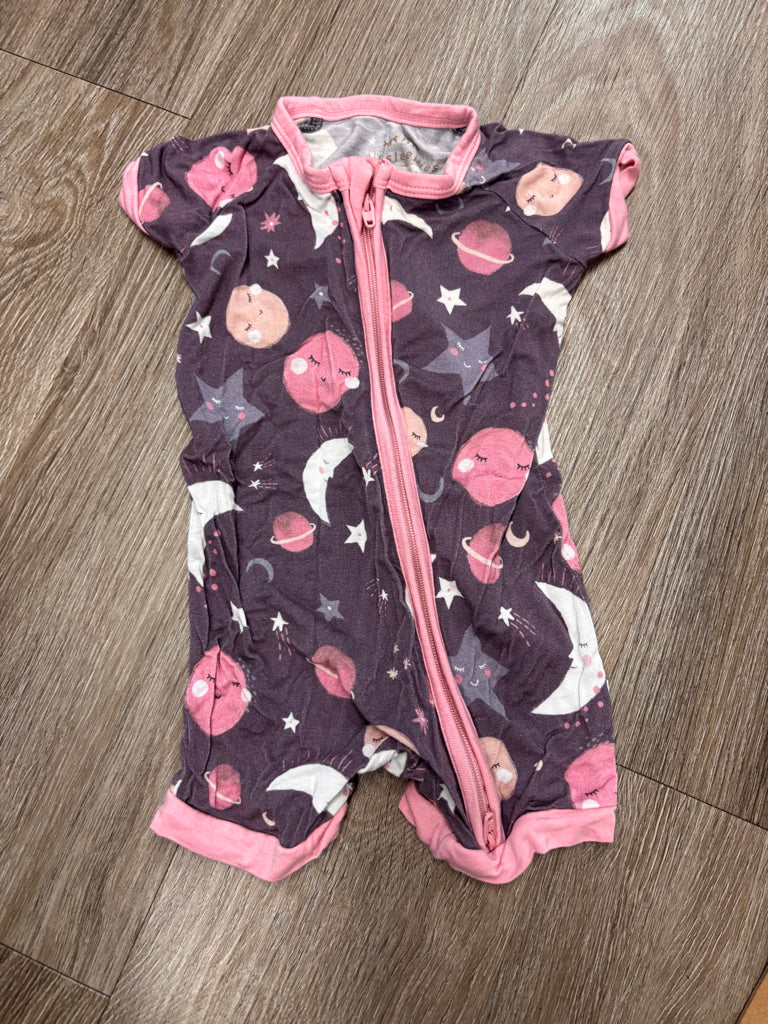 Little Sleepies 3–6M Romper – Moon & Stars