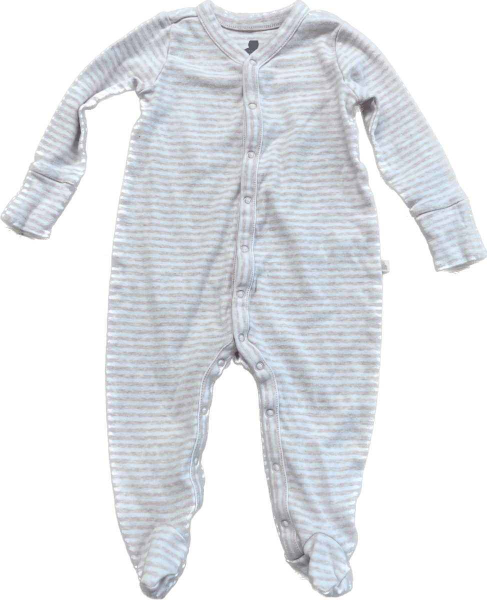 Gap Pink & White Striped Footed Sleeper – 3 - 6 Months - Nest and Sprout - Consignment