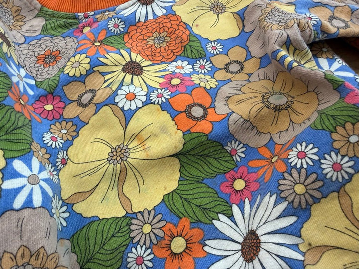 Goldie + Ace Floral Sweatshirt Orange | Size 2T play - Nest and Sprout - Consignment