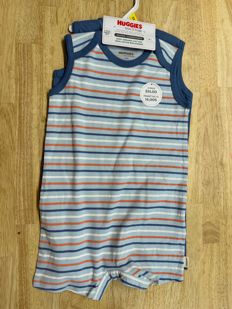 Huggies Sleeveless Romper – 24 Months | Pack of Two