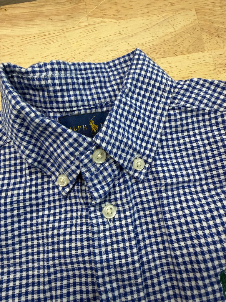 Ralph Lauren Gingham Button-Up Shirt – 5 | Royal Blue