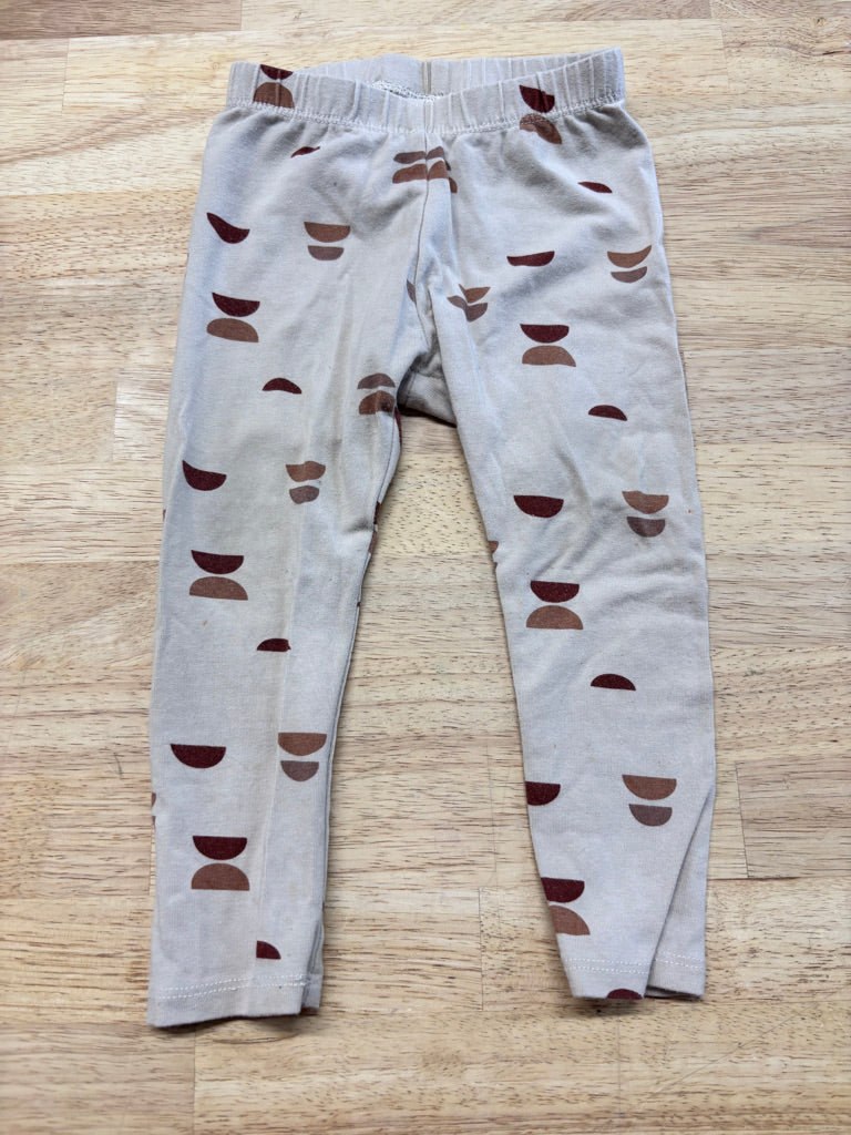 Jax & Lennon Brown Half-Moon Leggings 6–12M (Fair)