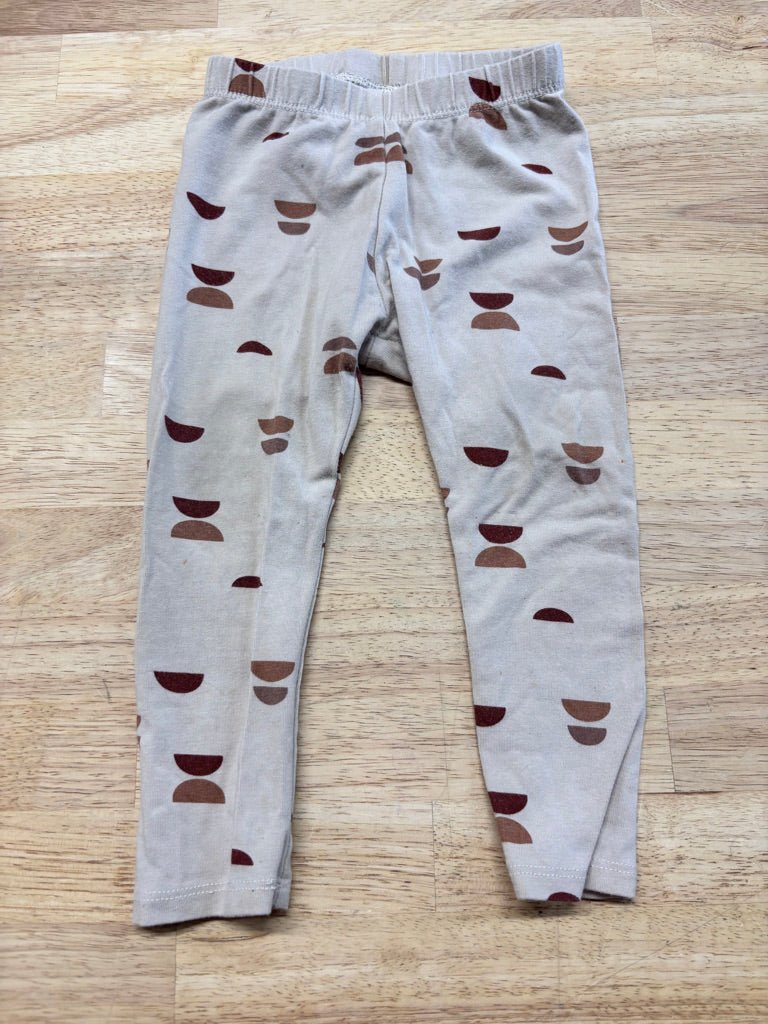 Jax & Lennon Brown Half - Moon Leggings 6–12M (Fair) - Nest and Sprout - Consignment