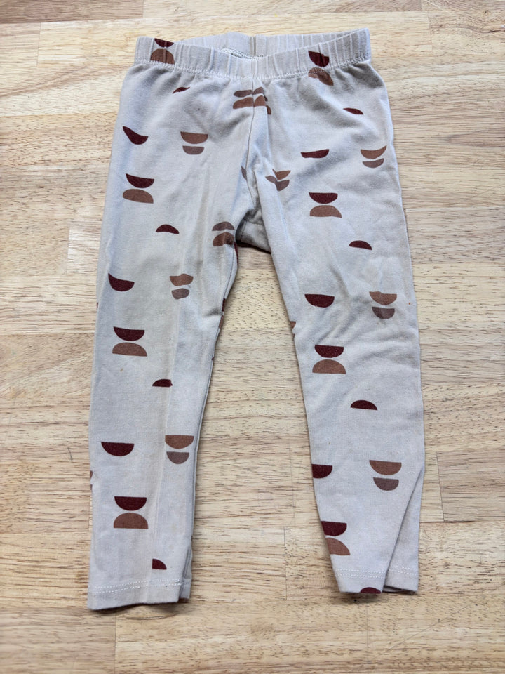 Jax & Lennon Brown Half-Moon Leggings 6–12M (Fair)
