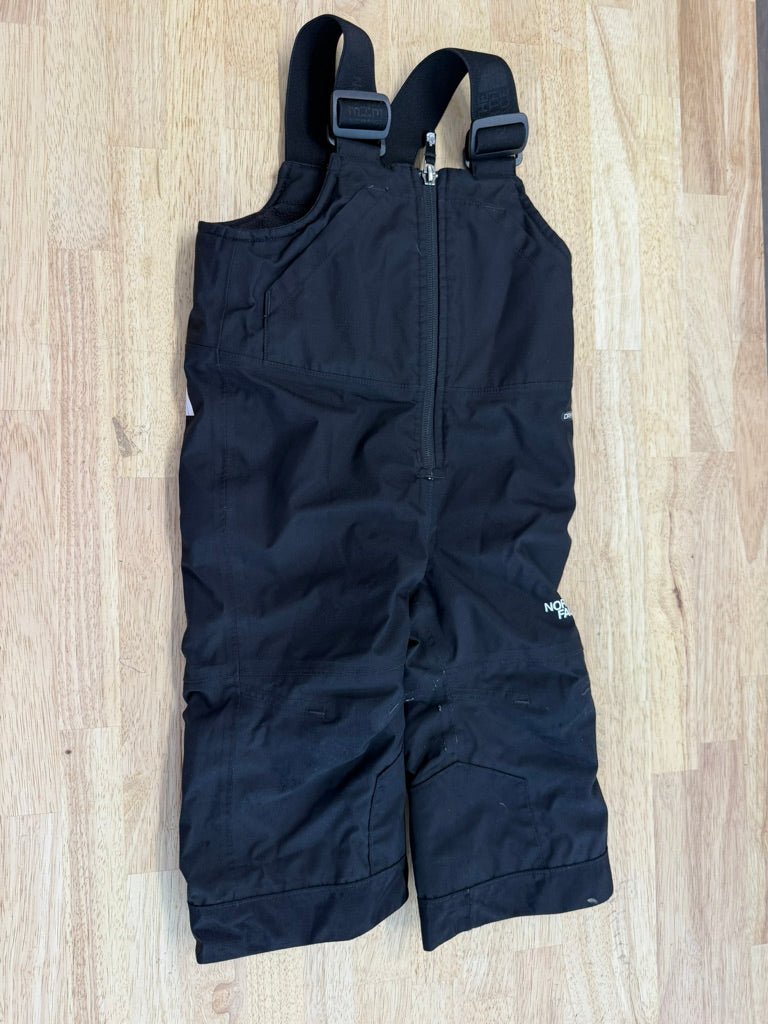 The North Face Toddler Bib Snow Pants – 2 | Black Minimal Use - Nest and Sprout-Consignment