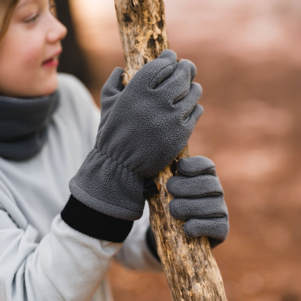 Jan & Jul Fleece Gloves – Dark Grey - Nest and Sprout-Jan & Jul