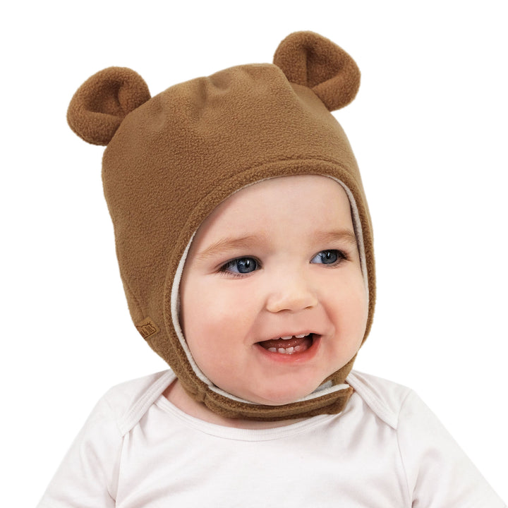Kids Fleece Animal Hats | Brown Bear