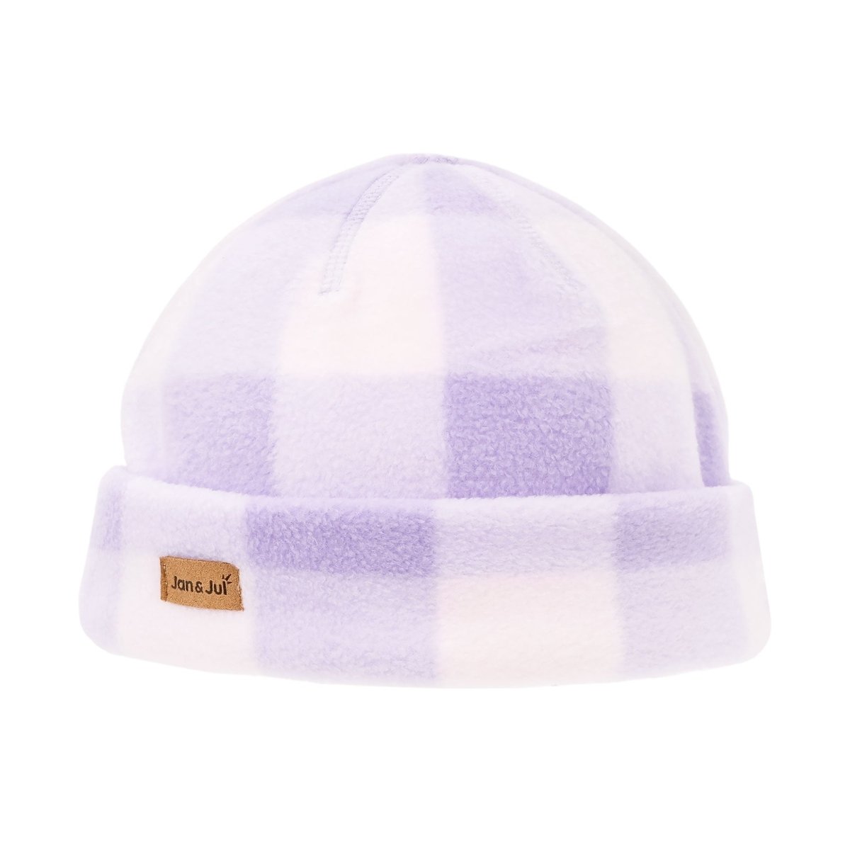 Jan & Jul Fleece Beanie – Lavender Plaid - Nest and Sprout-Jan & Jul