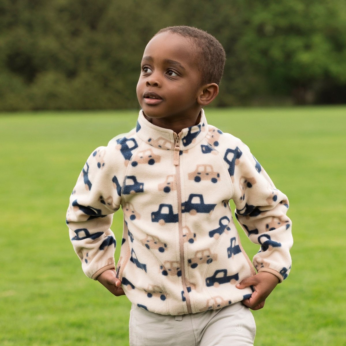 Jan & Jul Cozy Fleece Jacket – Cozy Cars - Nest and Sprout-Jan & Jul