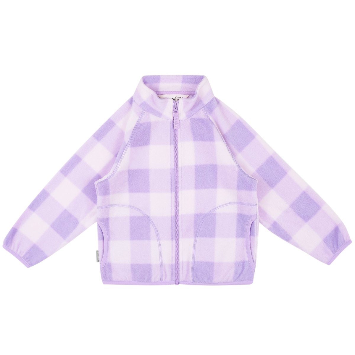 Jan & Jul Cozy Fleece Jacket – Lavender Plaid - Nest and Sprout-Jan & Jul