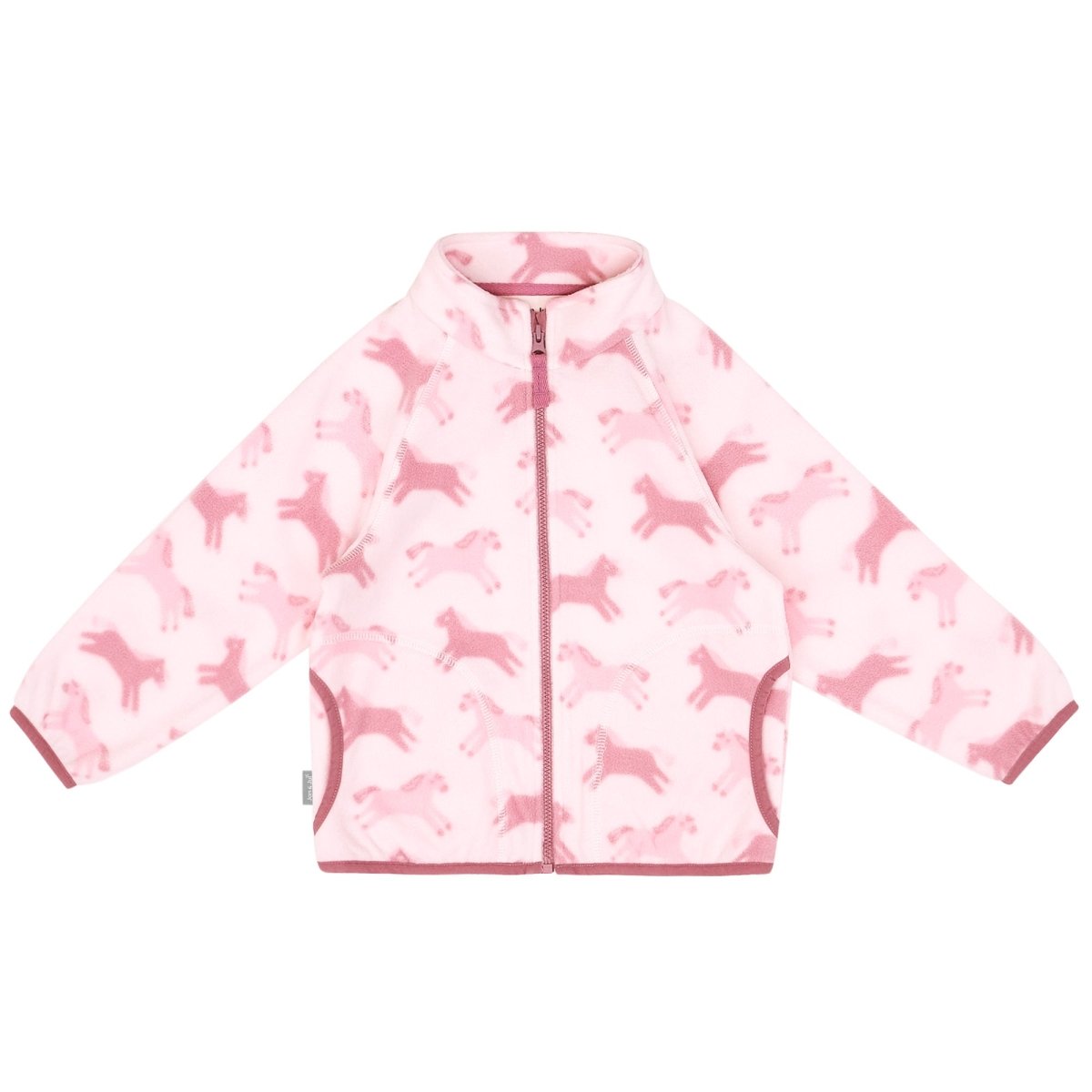 Jan & Jul Cozy Fleece Jacket – Pink Ponies - Nest and Sprout-Jan & Jul