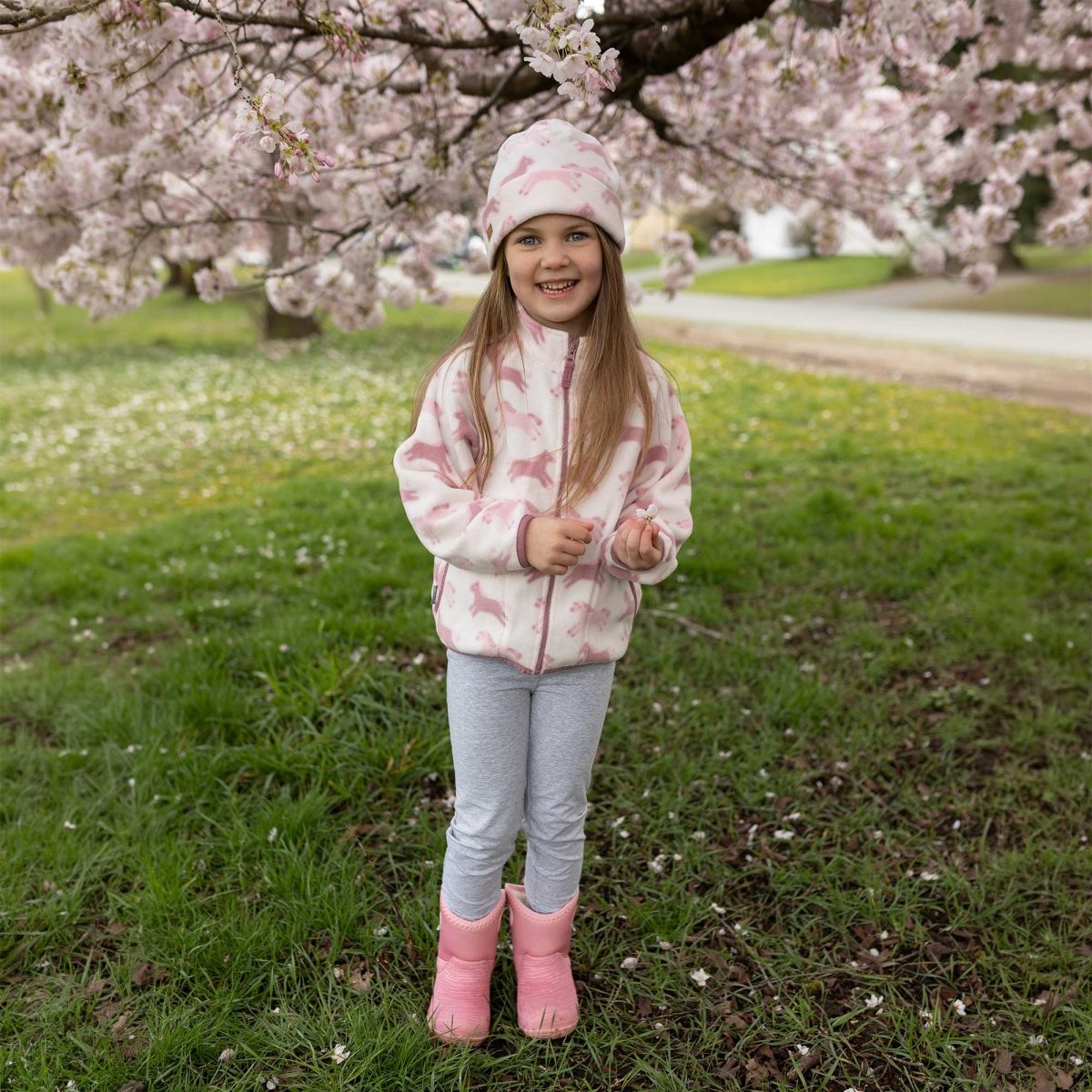 Jan & Jul Cozy Fleece Jacket – Pink Ponies - Nest and Sprout-Jan & Jul