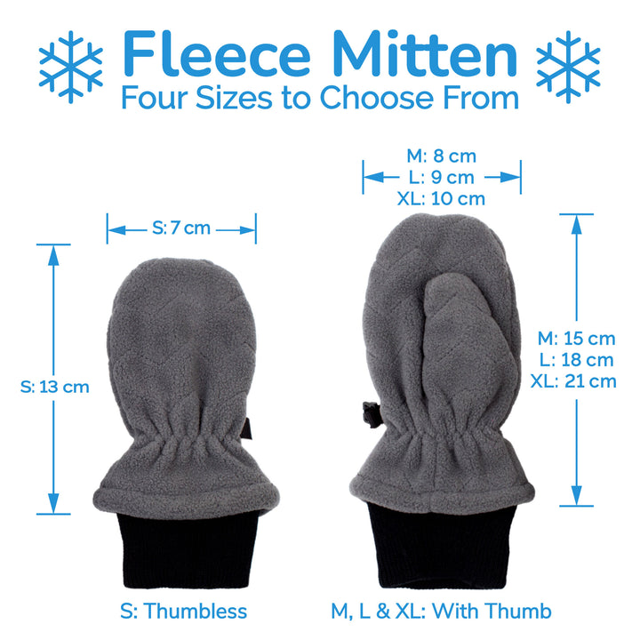 Jan & Jul Kids Fleece Mittens – Navy