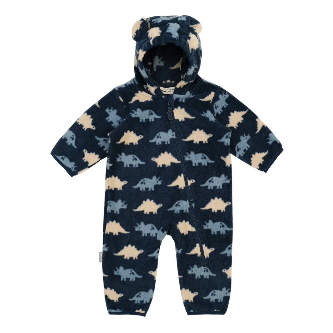 Jan & Jul Fleece Suit – Dino Parade