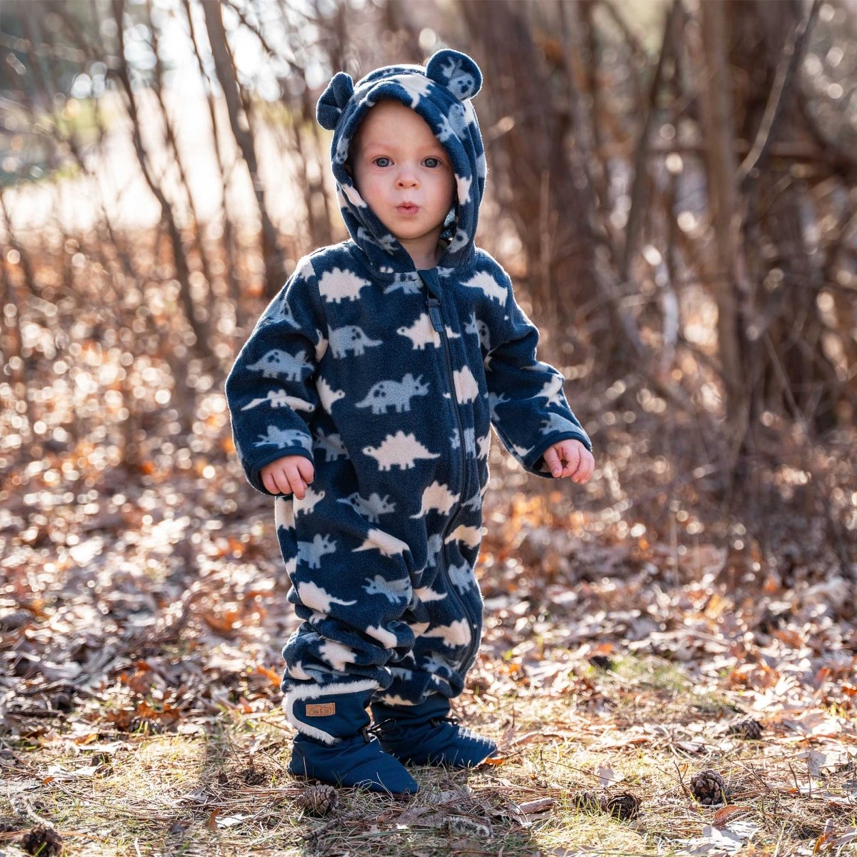 Jan & Jul Fleece Suit – Dino Parade - Nest and Sprout-Jan & Jul