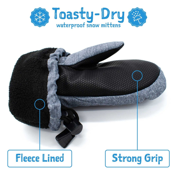 Jan & Jul Toasty-Dry Waterproof Snow Mittens – Dark Spruce - Nest and Sprout-Jan & Jul