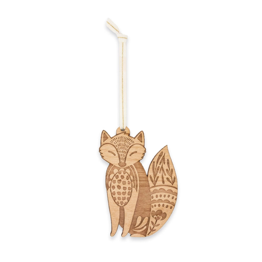 Fox Wood Ornament