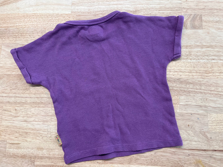 Souris Mini 6-9M Purple Waffle Knit Shirt