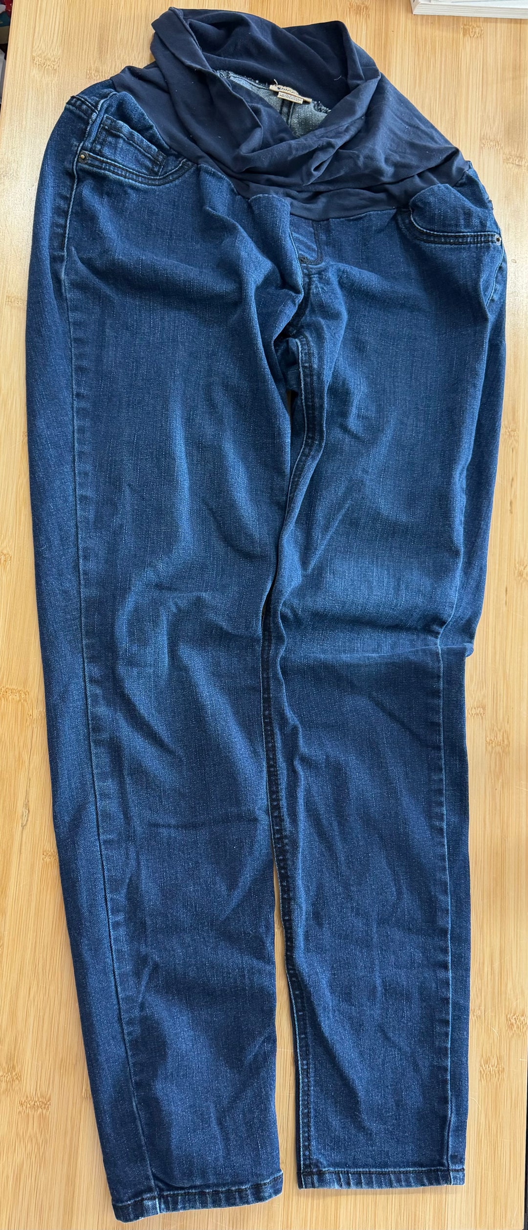 Indigo Blue Maternity Skinny Jeans – M | Denim | Elastic Waist