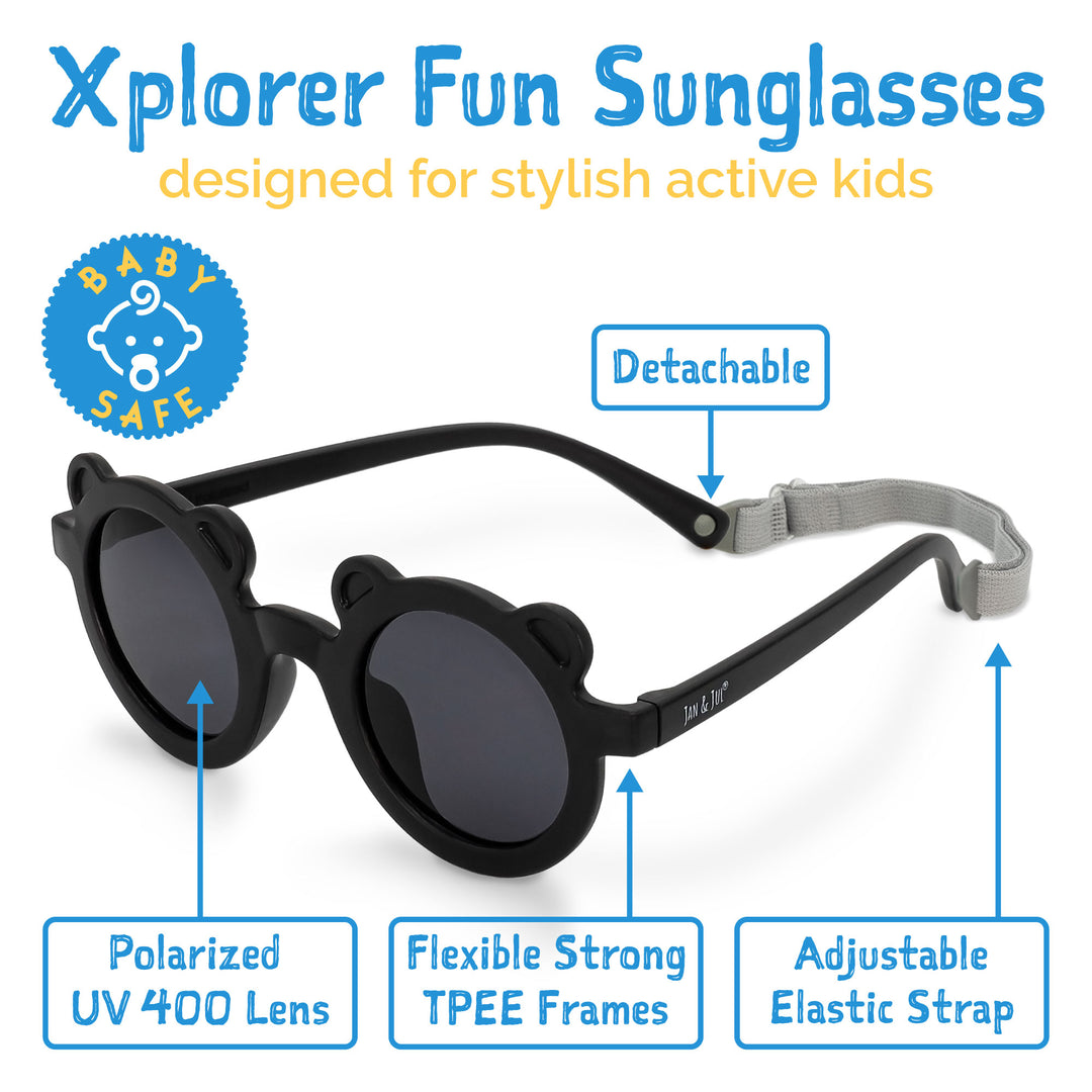 Kids Polarized Bear Sunglasses
