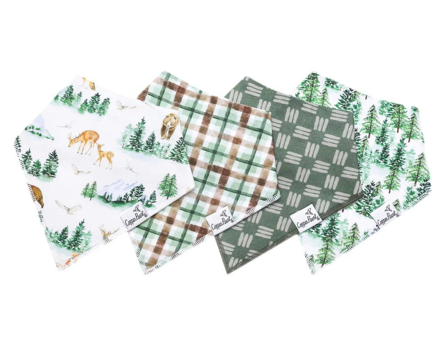 Copper Pearl Grayson Bandana Bib Set - Nest and Sprout - Copper Pearl