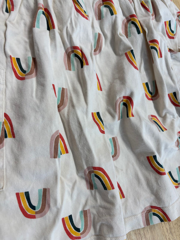 Hanna Andersson Rainbow Dress Cream | Size 6/7 PLAY