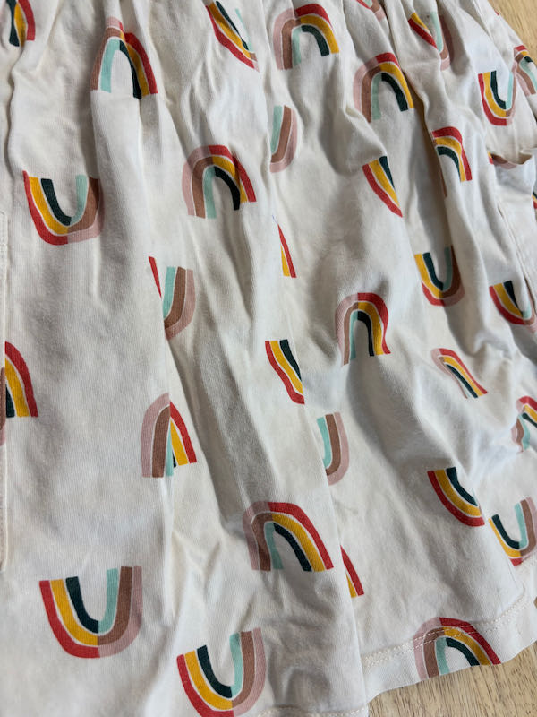 Hanna Andersson Rainbow Dress Cream | Size 6/7 PLAY