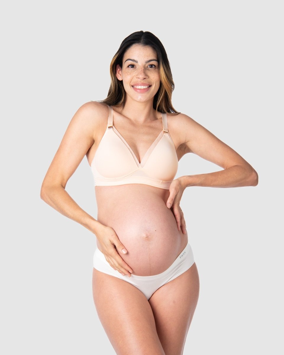 Ambition T-Shirt Nursing Bra | Shell Pink - Nest and Sprout - Hot Milk