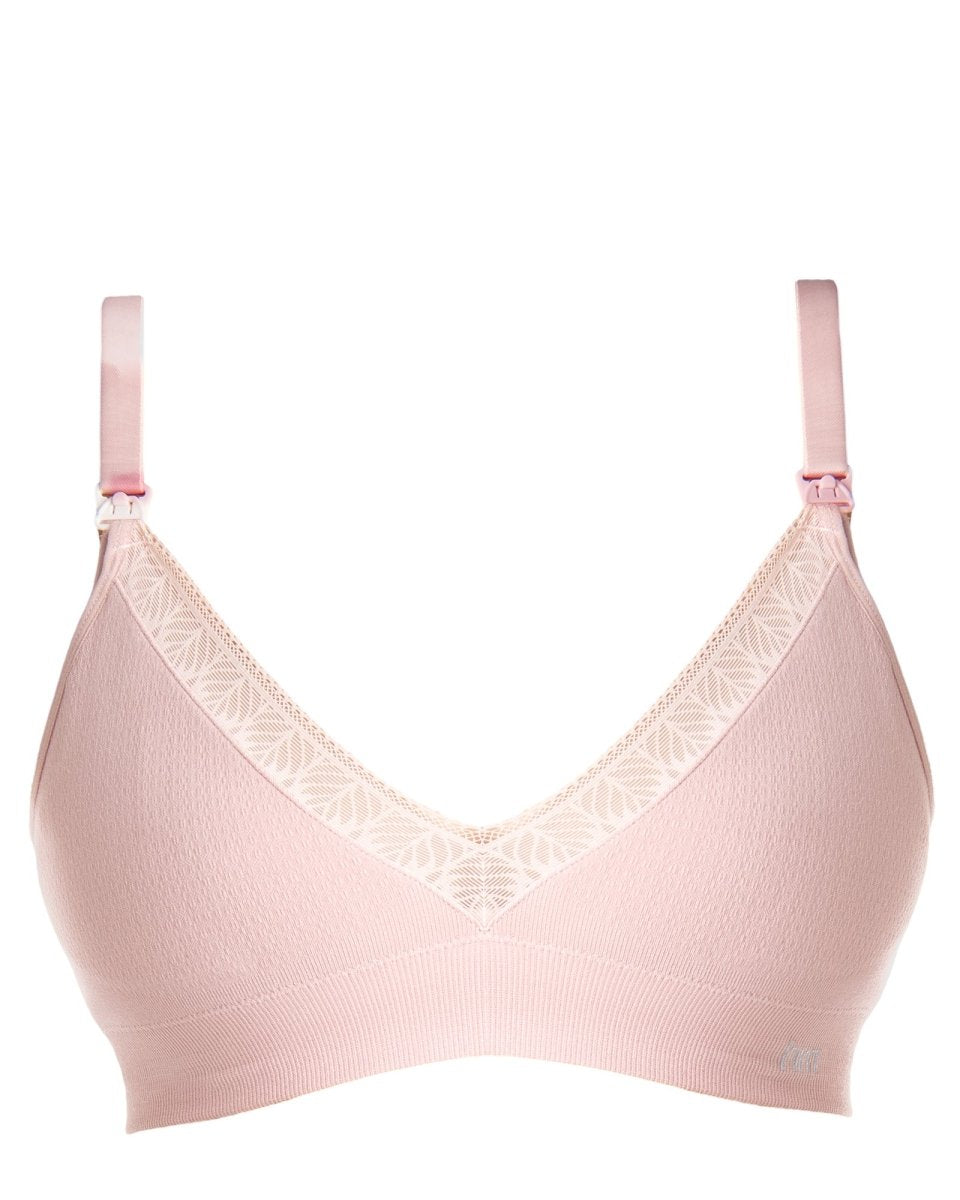 Caress Seamfree Bamboo Multifit Bra | Pink | Regular & Full Cup - Nest and Sprout - Hot Milk