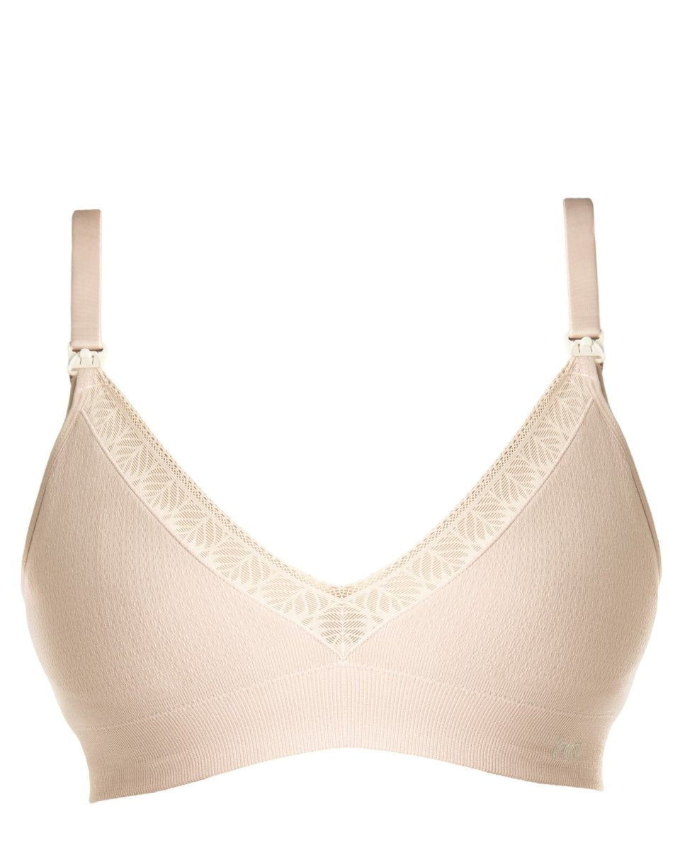 Caress Seamfree Bamboo Multifit Bra | Oat - Nest and Sprout - Hot Milk