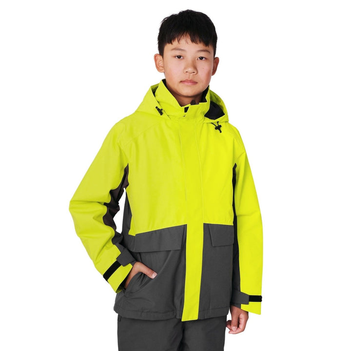 Jan &amp; Jul Toasty-Dry Alpine Kids Ski Jacket | Electric Lime - Nest and Sprout-Jan &amp; Jul