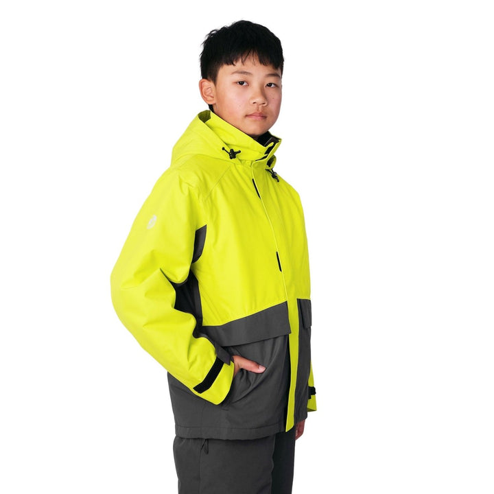 Jan &amp; Jul Toasty-Dry Alpine Kids Ski Jacket | Electric Lime - Nest and Sprout-Jan &amp; Jul