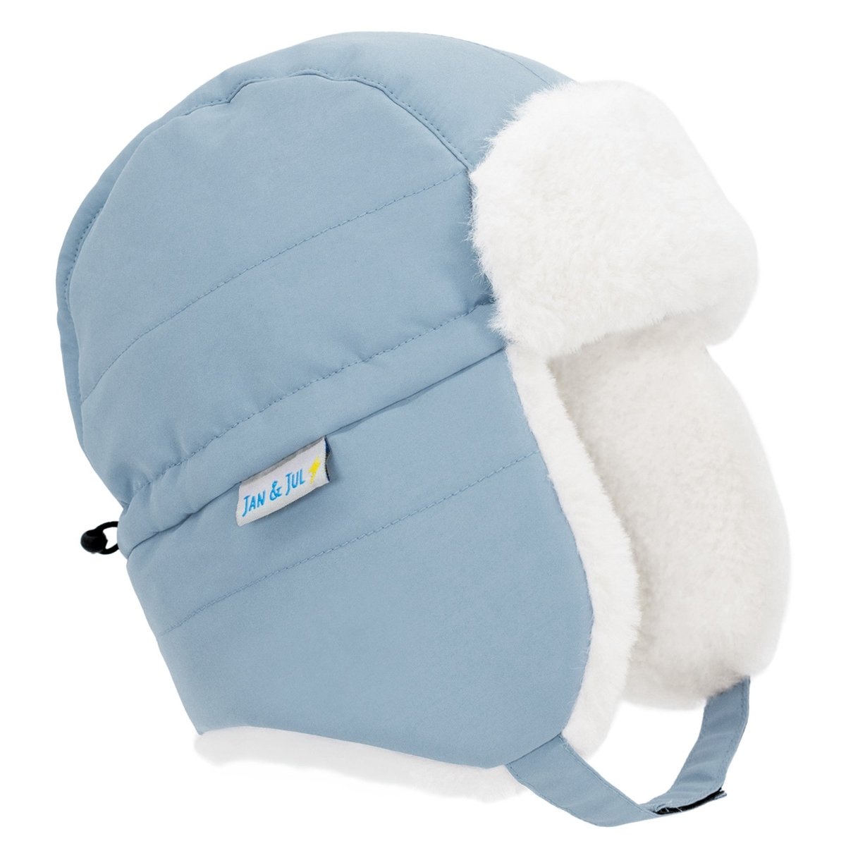 Jan & Jul Toasty-Dry Trapper Hat – Dusty Blue - Nest and Sprout-Jan & Jul