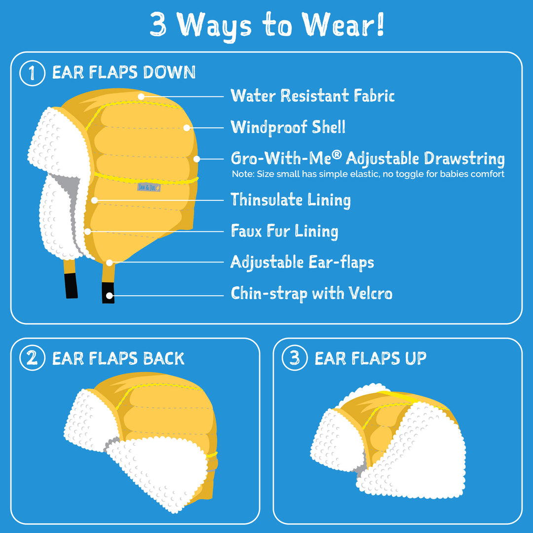 Jan & Jul Toasty-Dry Trapper Hat | Navy Forest