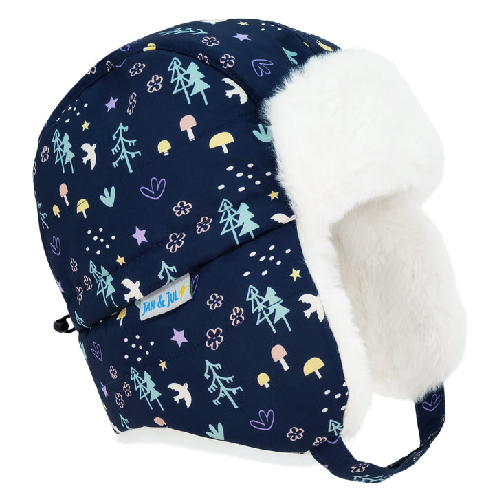 Jan & Jul Toasty-Dry Trapper Hat | Navy Forest