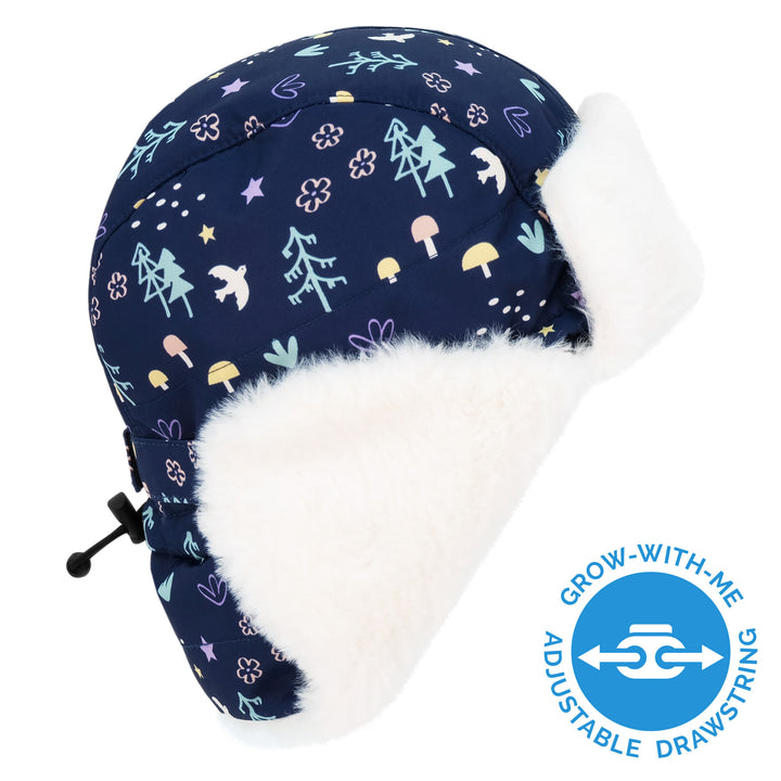 Jan & Jul Toasty-Dry Trapper Hat | Navy Forest