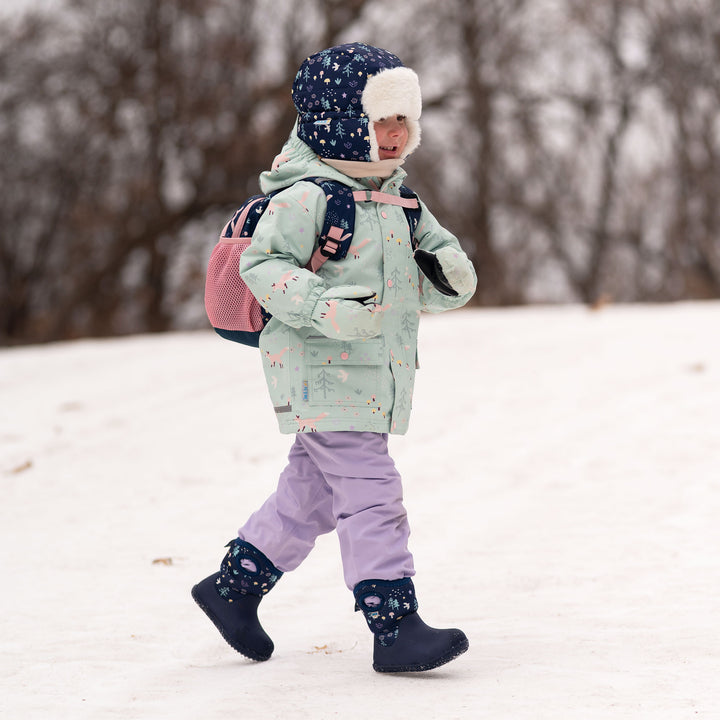 Jan & Jul Toasty-Dry Trapper Hat | Navy Forest