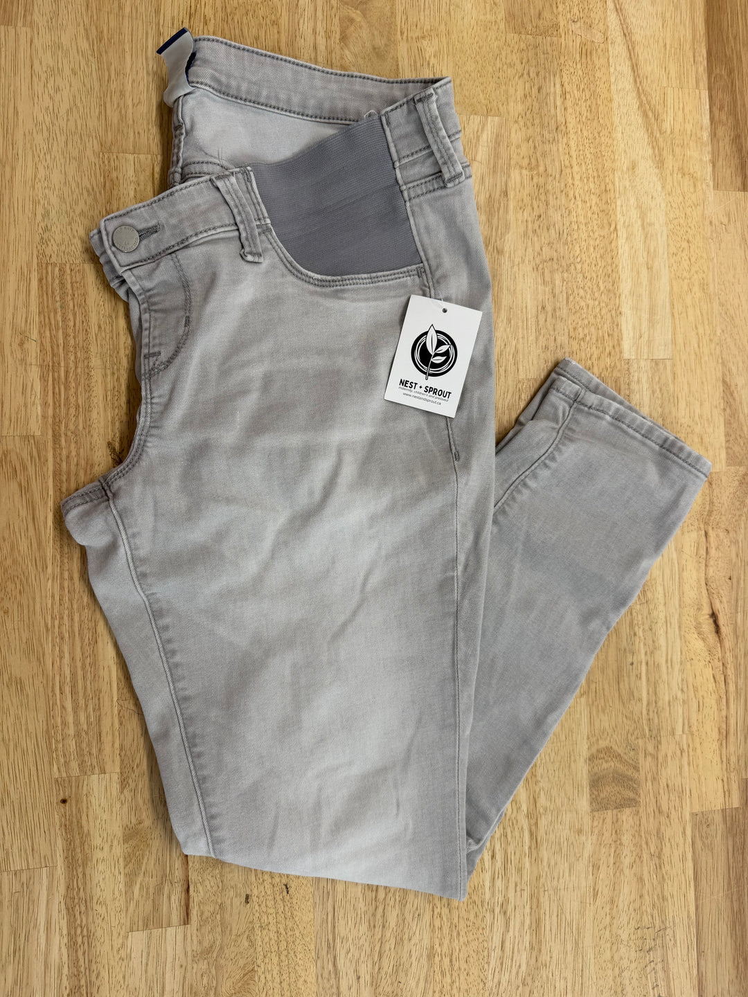 Old Navy Rockstar Side Panel Maternity Jeans – 12 Regular | Light Grey | Play