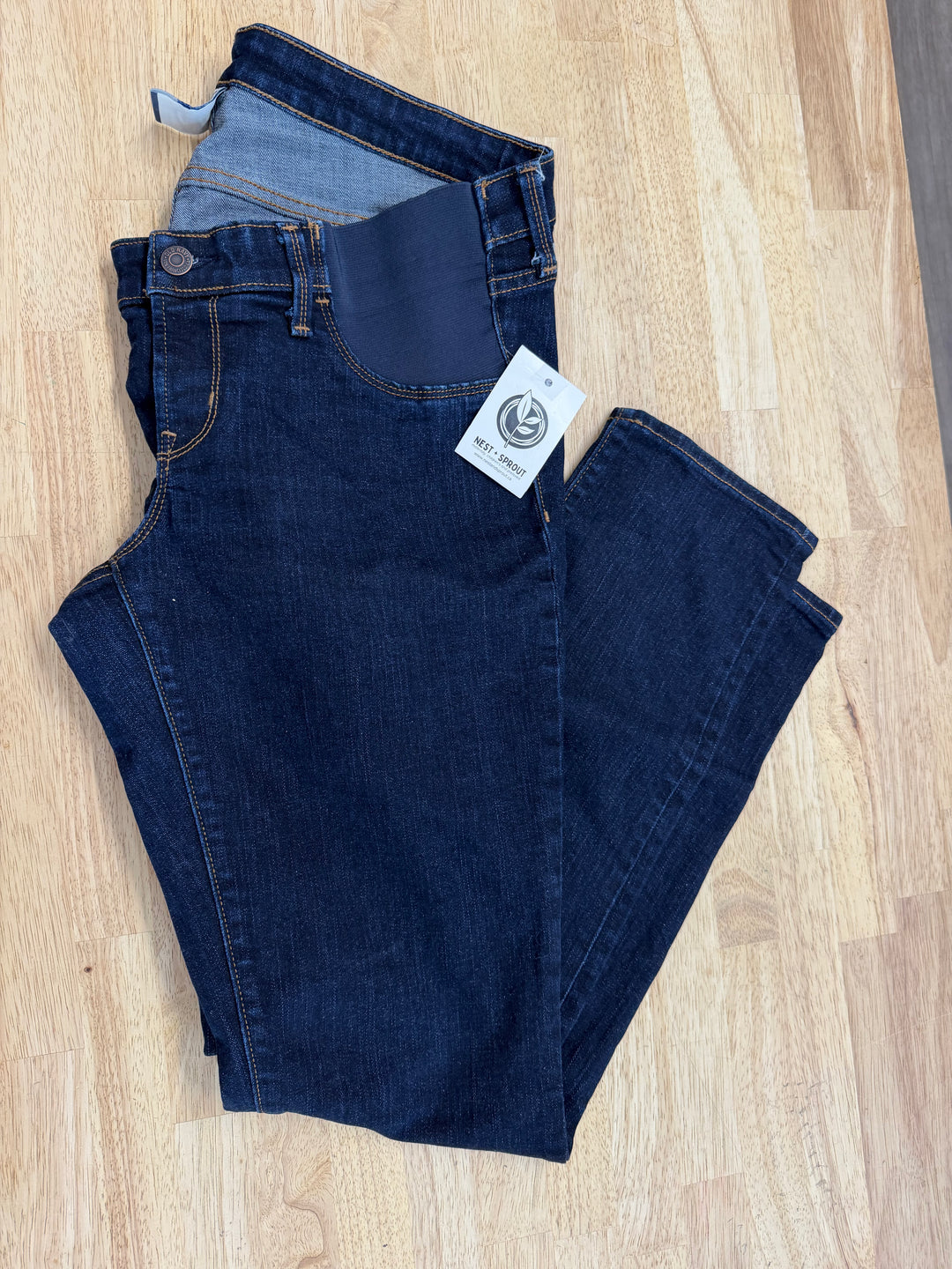 Old Navy Maternity Side Panel Skinny Jeans – 10 Regular | Dark Wash | Play