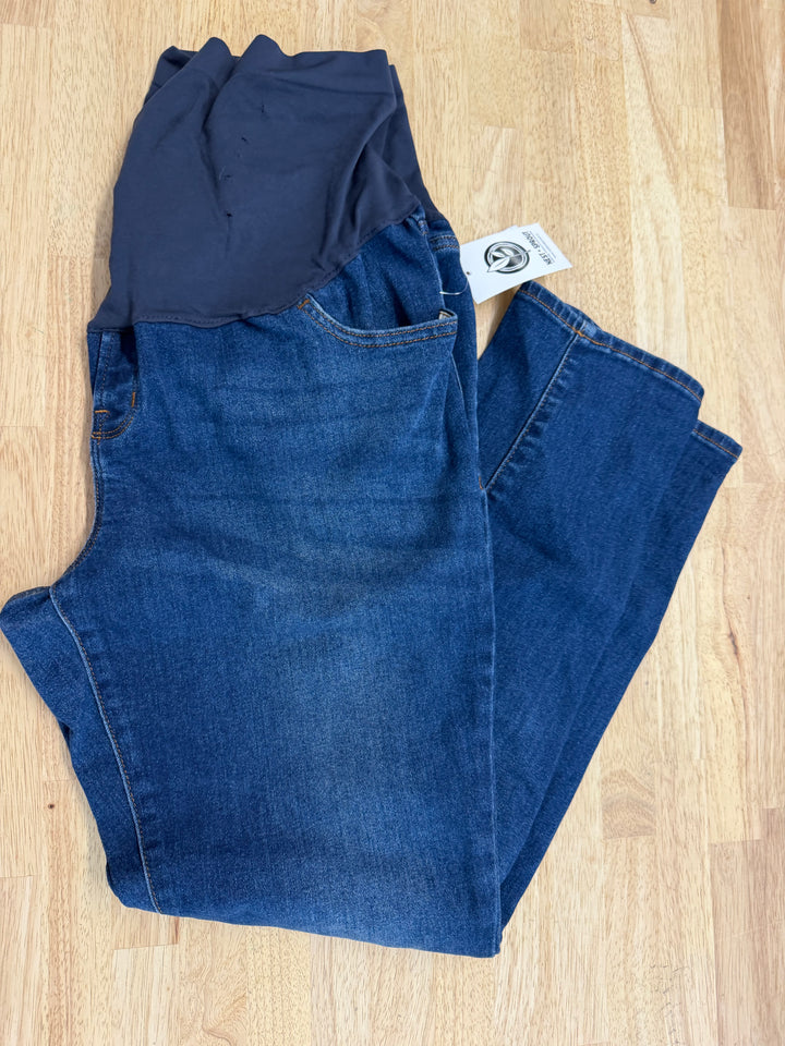 Old Navy Maternity Full Panel Skinny Jeans – 14 | Medium Wash plat